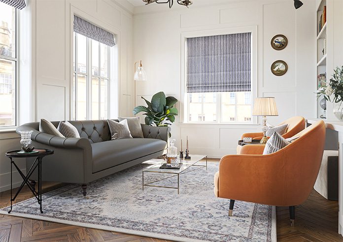 Vintage Stripe, Drama - Roman Blind - Image 6